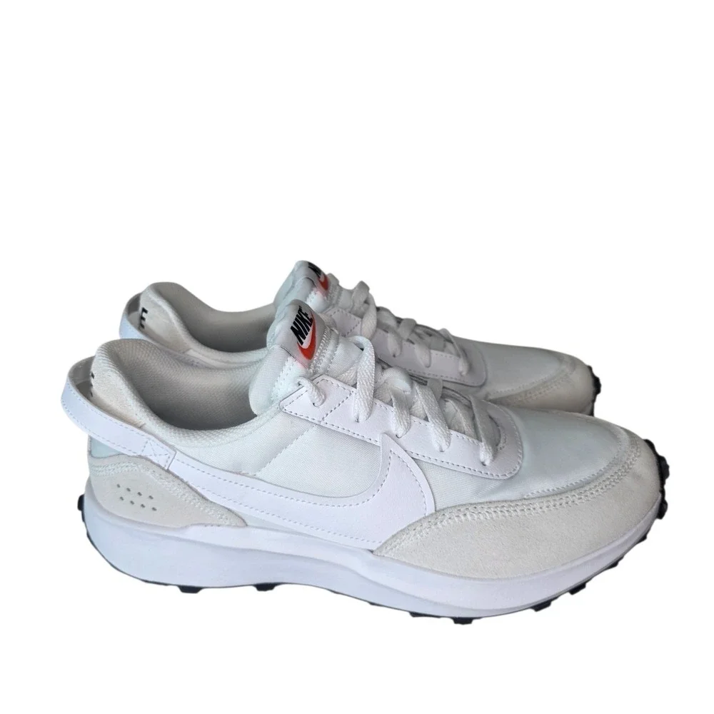 Nike Waffle Debut Sneaker Shoes Womens 10 White DH9523-100 Running Lace Up NWB